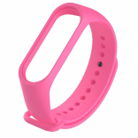 Силиконовый ремешок Noname для Xiaomi Mi Band 5 (Ярко-розовый)
