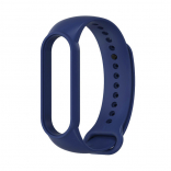Силиконовый ремешок Noname для Xiaomi Mi Band 5 (Темно-синий)