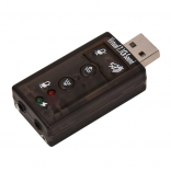 USB внешняя звуковая карта USB Sound Adapter 7.1 Channel PX/Audio7.1 Channel (Черная) 