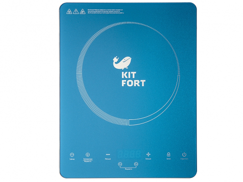 Индукционная плитка Kitfort КТ-110 Ultra Slim (Синяя) фото 2