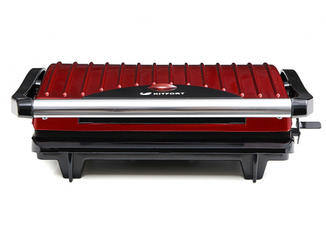 Бутербродница Kitfort КТ-1609 Panini Maker (Красная) фото 2