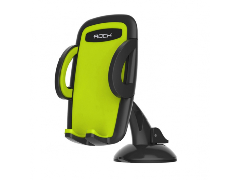 Автомобильный держатель для телефона Rock Deluxe Windshield Phone Holder (Зеленый) фото 1