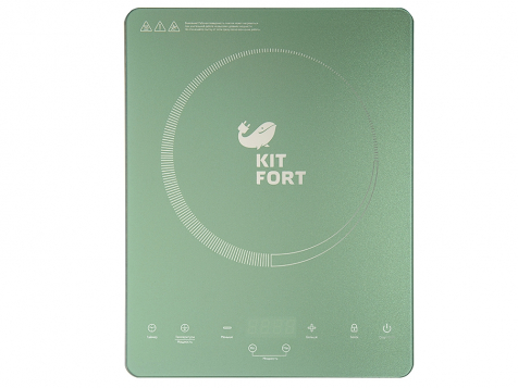 Индукционная плитка Kitfort KT-110 Ultra Slim (Бирюзовая) фото 2