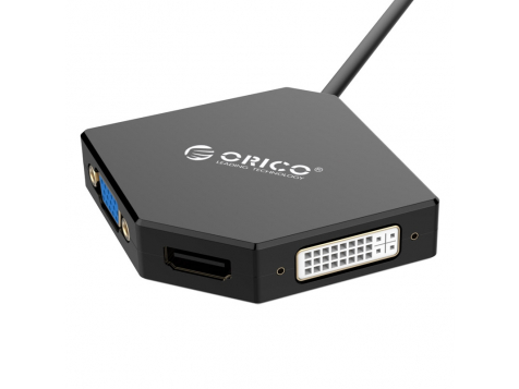 Переходник Orico Mini DisplayPort to HDMI+DVI+VGA Adapter (DMP-HDV3S) фото 5