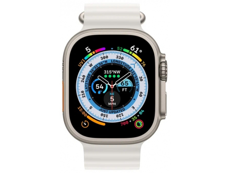 Умные часы Apple Watch Ultra A2684 49 мм Titanium Case, Ocean Band (Титановый белый) фото 2