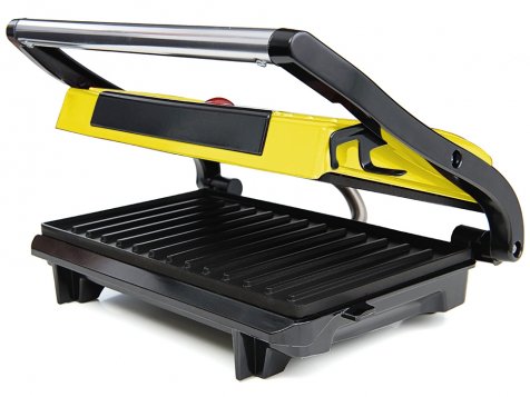 Бутербродница Kitfort КТ-1609 Panini Maker (Желтая) фото 7