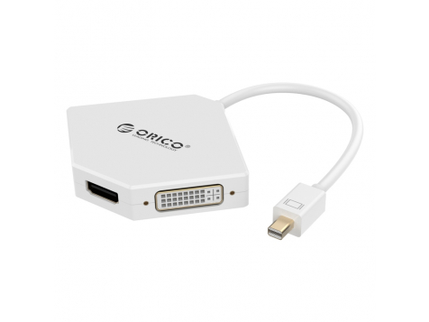 Переходник Orico Mini DisplayPort to HDMI+DVI+VGA Adapter (DMP-HDV3S) фото 6