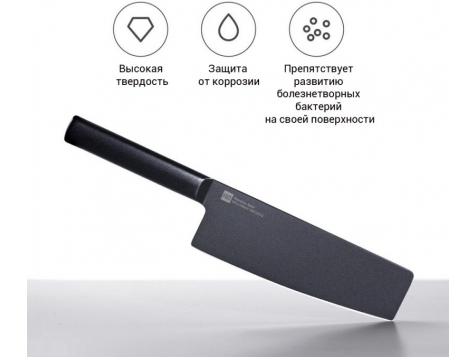 Набор ножей Xiaomi Huo Hou Heat Knife Set 2шт. (Черные) фото 5