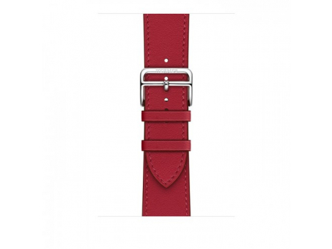 Умные часы Apple Watch Hermès Series 7 GPS + Cellular 41мм Stainless Steel Case with Single Tour, Nylon Orange/Rose Mexico фото 3