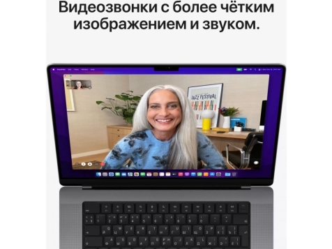 Ноутбук Apple Macbook Pro 16, A2485, Z14V00172, Apple M1 Max, 10CPU, 32GPU, 64GB, 2TB (Космический cерый) фото 10