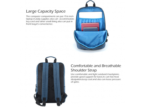 Рюкзак Xiaomi College Casual Shoulder Bag (Серый) фото 3