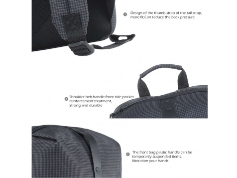 Рюкзак Xiaomi College Casual Shoulder Bag (Серый) фото 4