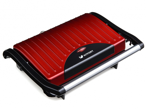 Бутербродница Kitfort КТ-1609 Panini Maker (Красная) фото 1