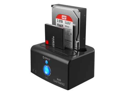 ORICO 2.5 &amp; 3.5 inch USB3.0 &amp; eSATA with 1 to 1 Clone External Hard Drive Dock (8628SUS3-C) фото 5