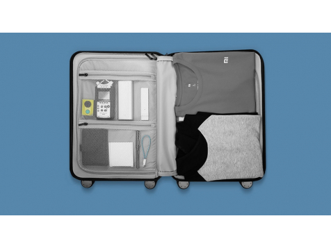 Чемодан Xiaomi 90 Points Suitcase 20 дюймов (Черный) фото 3