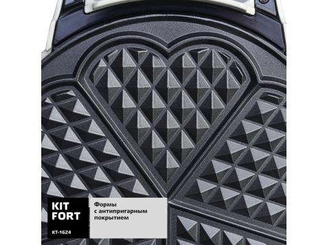Вафельница Kitfort KT-1624 (Белая) фото 3