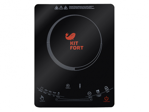 Индукционная плитка Kitfort КТ-106 Ultra Slim (Черная) фото 3