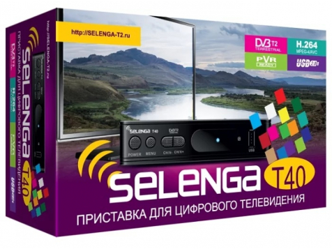 Приставка для цифрового ТВ Selenga T40 (DVB-T2/DVB-C) фото 1