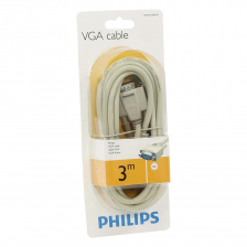 Кабель VGA-VGA Philips SWV2713W/10 3.0м (Белый)